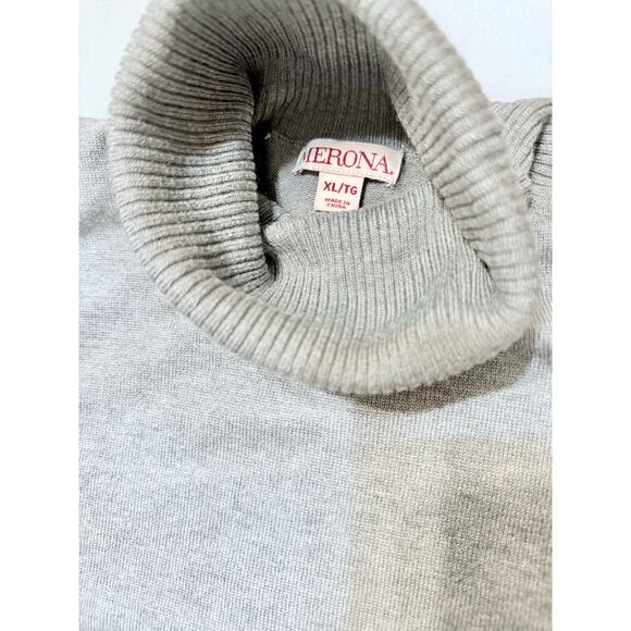 Merona Gray Ribbed Turtleneck Sweater – Size XL - Picture 7 of 7